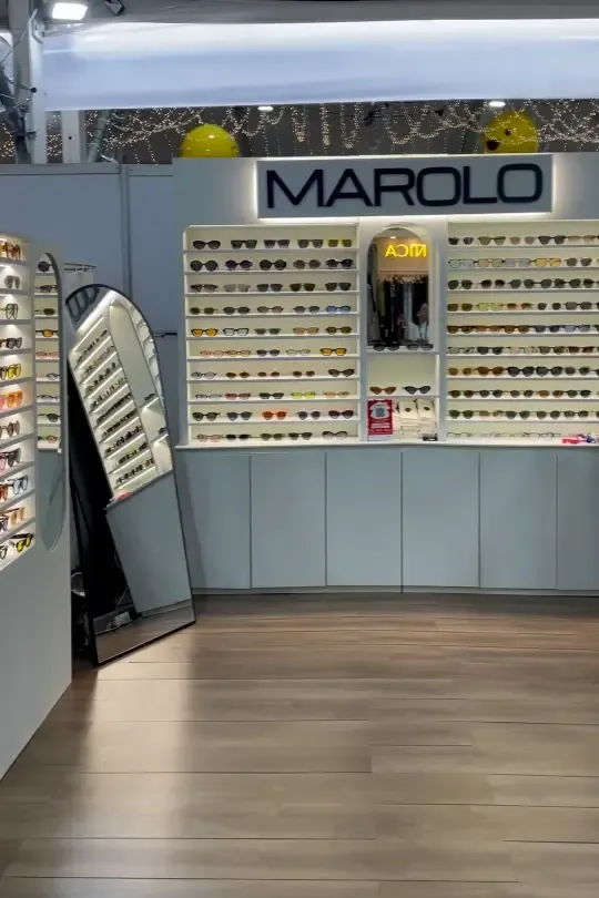 Detalle de acabados en stand para evento